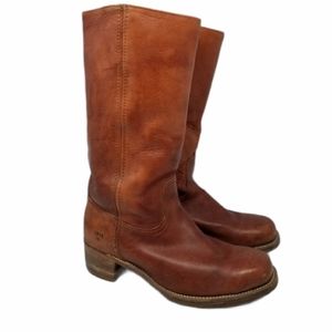 Frye Campus 14L Leather Tall Boot Distressed Sz 11